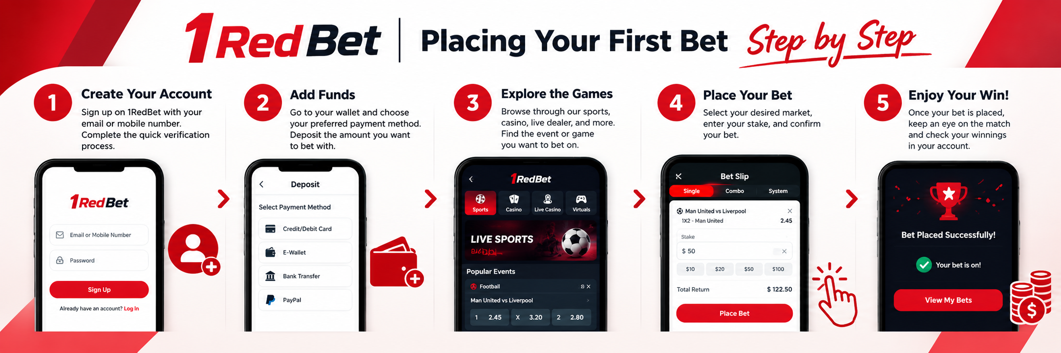 1 Red Bet – placing your first bet step by step on MILLIONS 1 Red Bet – placing your first bet step by step