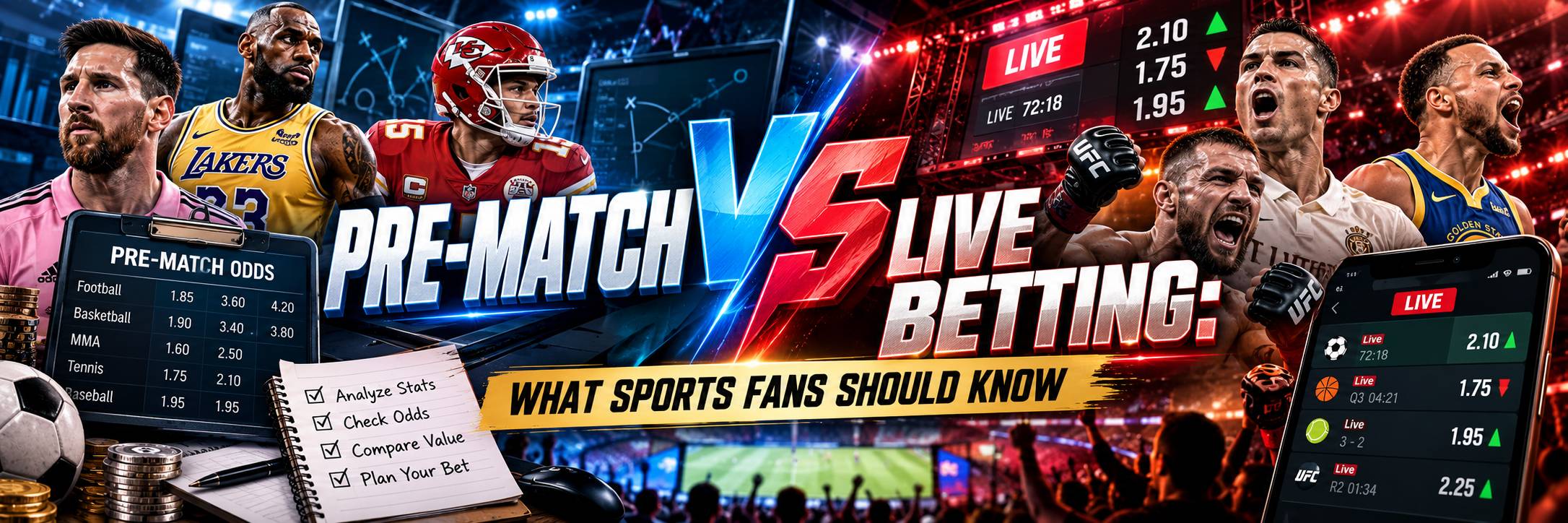 Pre-Match vs Live Betting: What Sports Fans Should Know