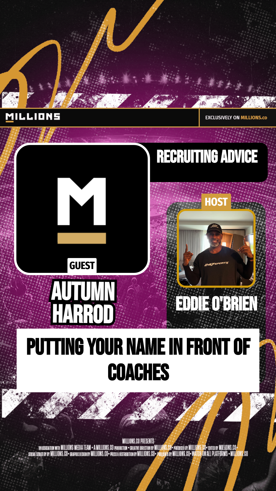 Putting Your Name In Front Of Coach... on MILLIONS Putting Your Name In Front Of Coach...