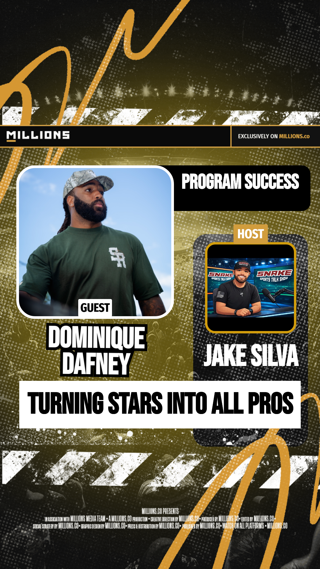 Turning Stars Into All Pros on MILLIONS Turning Stars Into All Pros