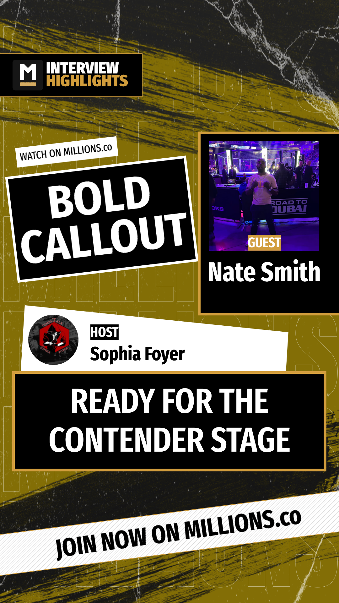 Ready For The Contender Stage on MILLIONS Ready For The Contender Stage