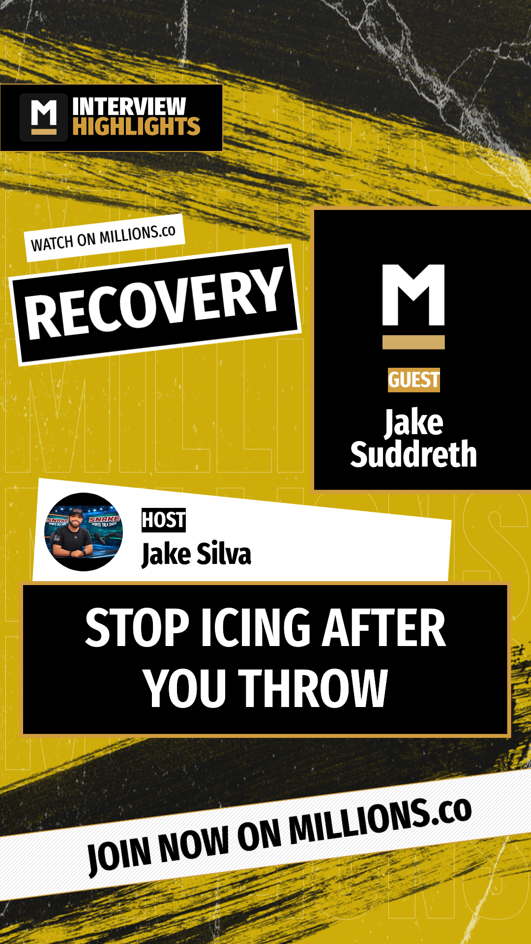 Stop Icing After You Throw on MILLIONS Stop Icing After You Throw