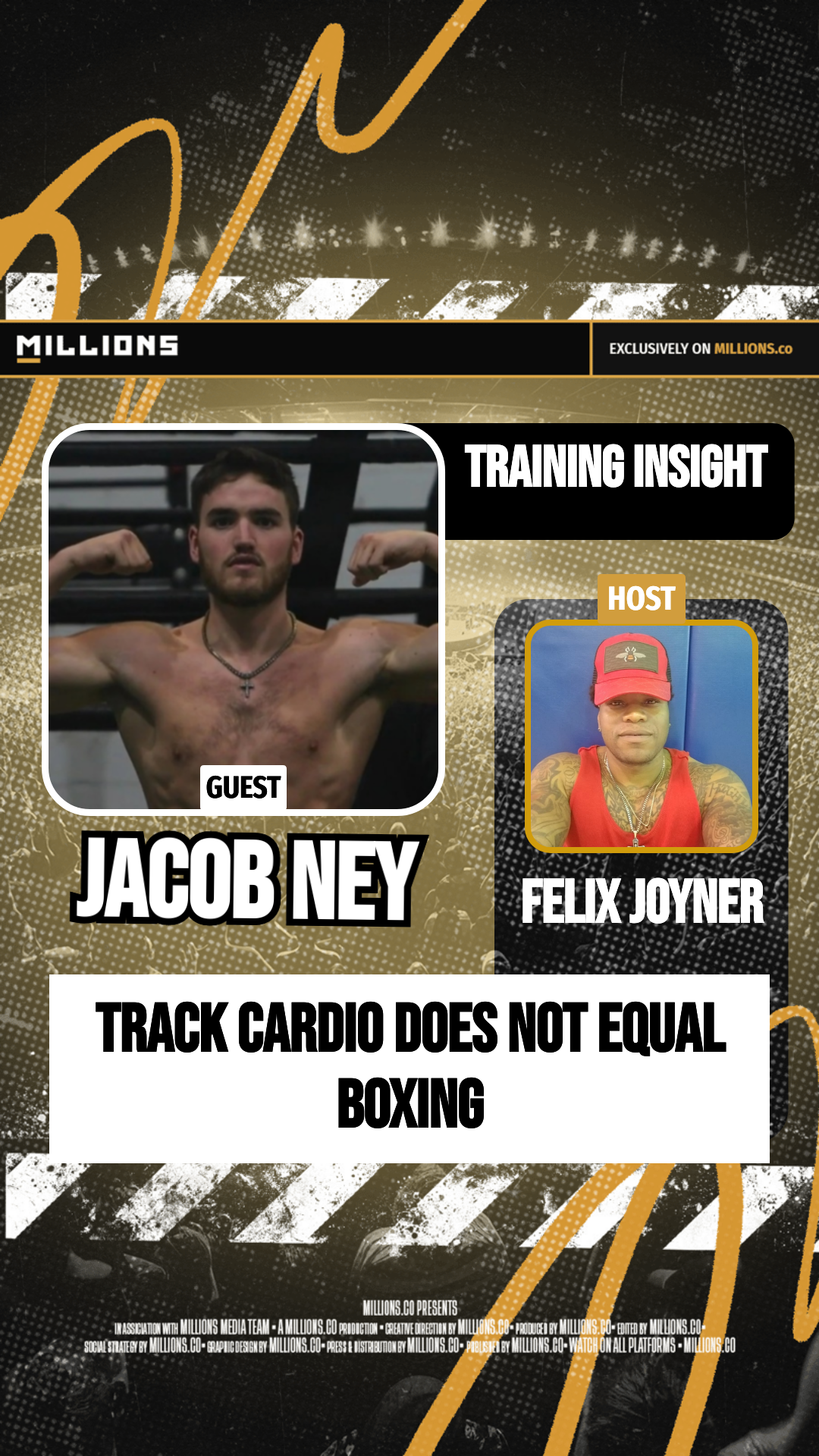 Track Cardio Does Not Equal Boxing on MILLIONS Track Cardio Does Not Equal Boxing
