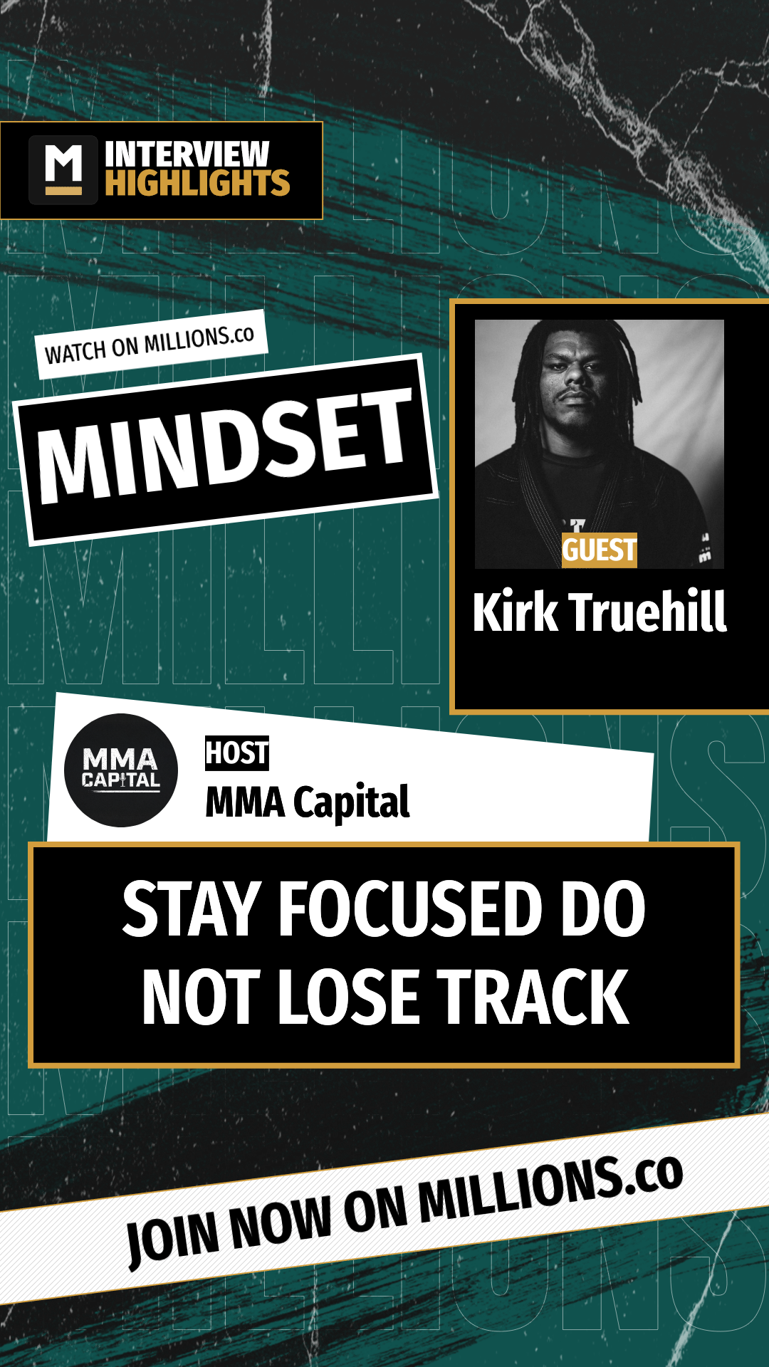 Stay Focused Do Not Lose Track on MILLIONS Stay Focused Do Not Lose Track
