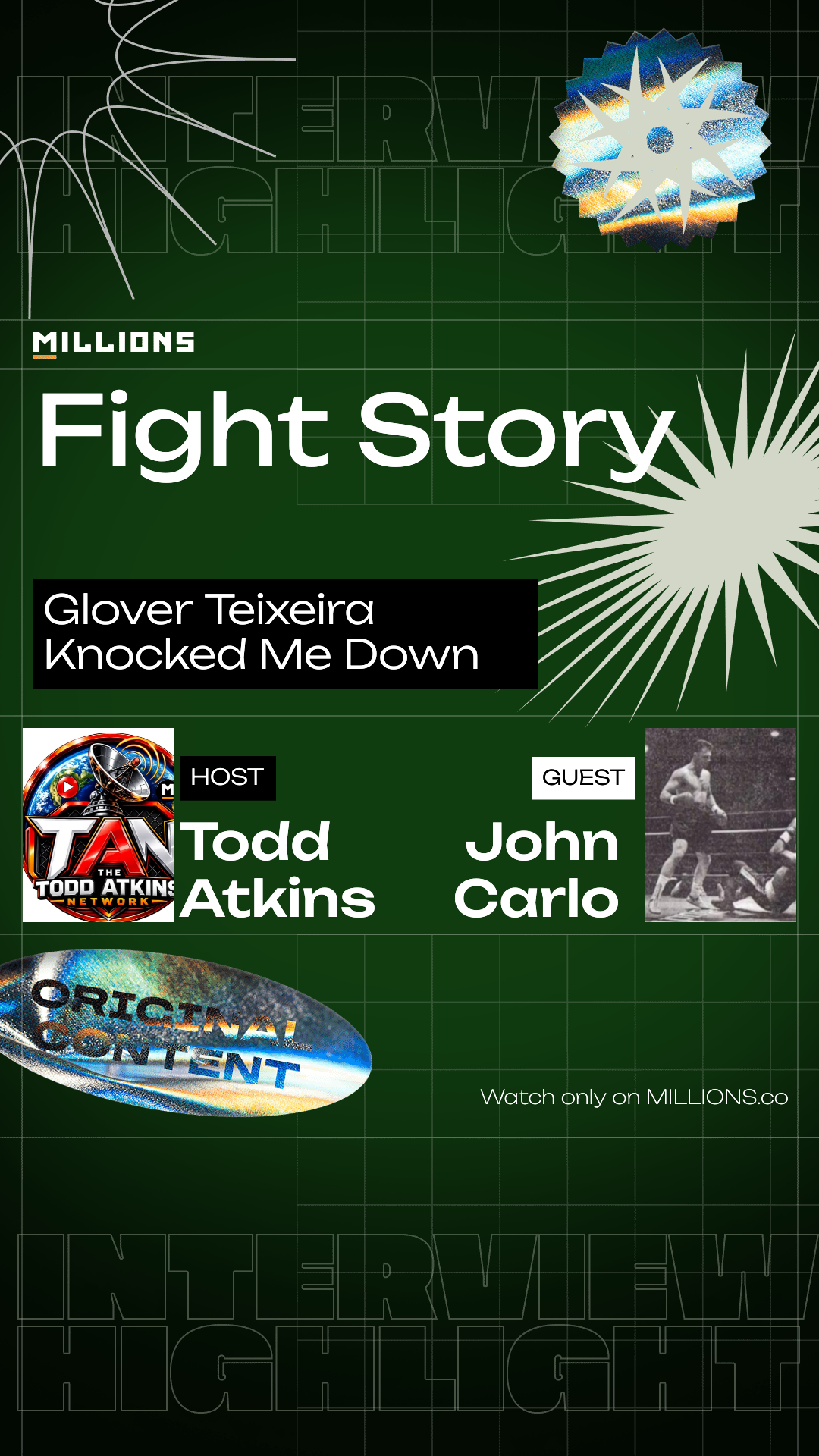 Glover Teixeira Knocked Me Down
