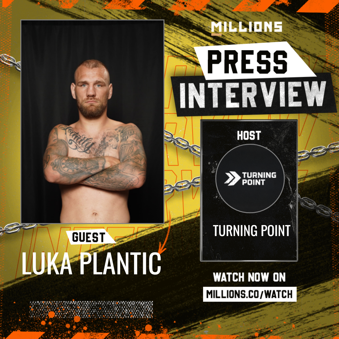Interview with Luka Plantic on MILLIONS Interview with Luka Plantic
