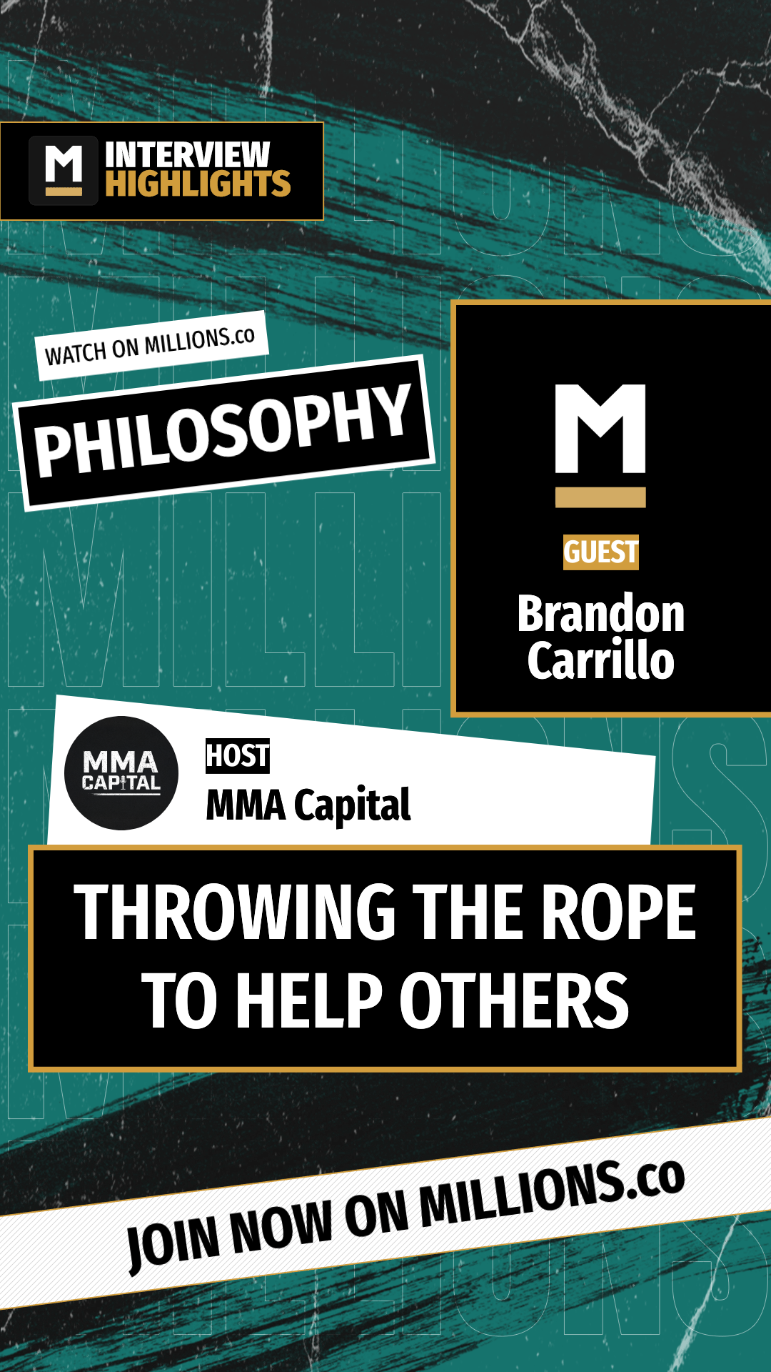Throwing The Rope To Help Others on MILLIONS Throwing The Rope To Help Others