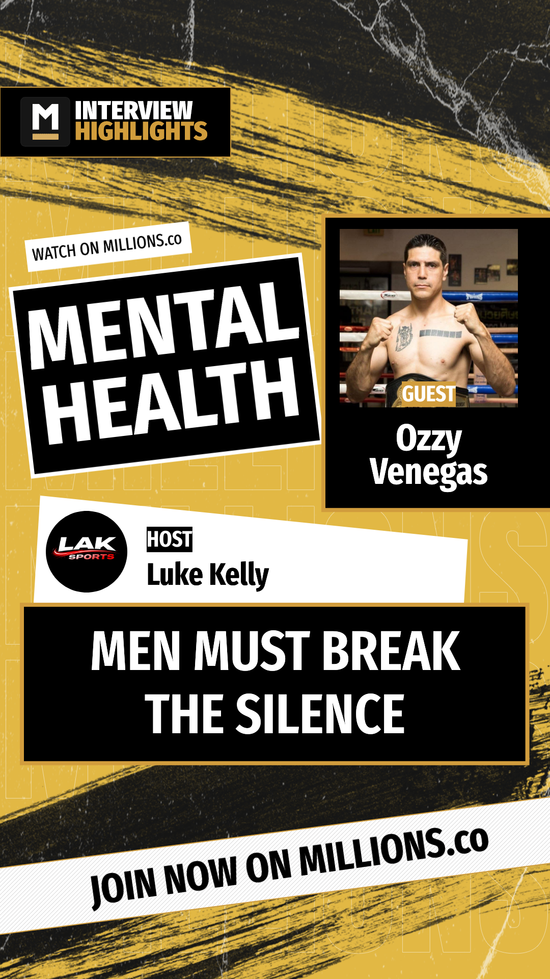 Men Must Break The Silence on MILLIONS Men Must Break The Silence