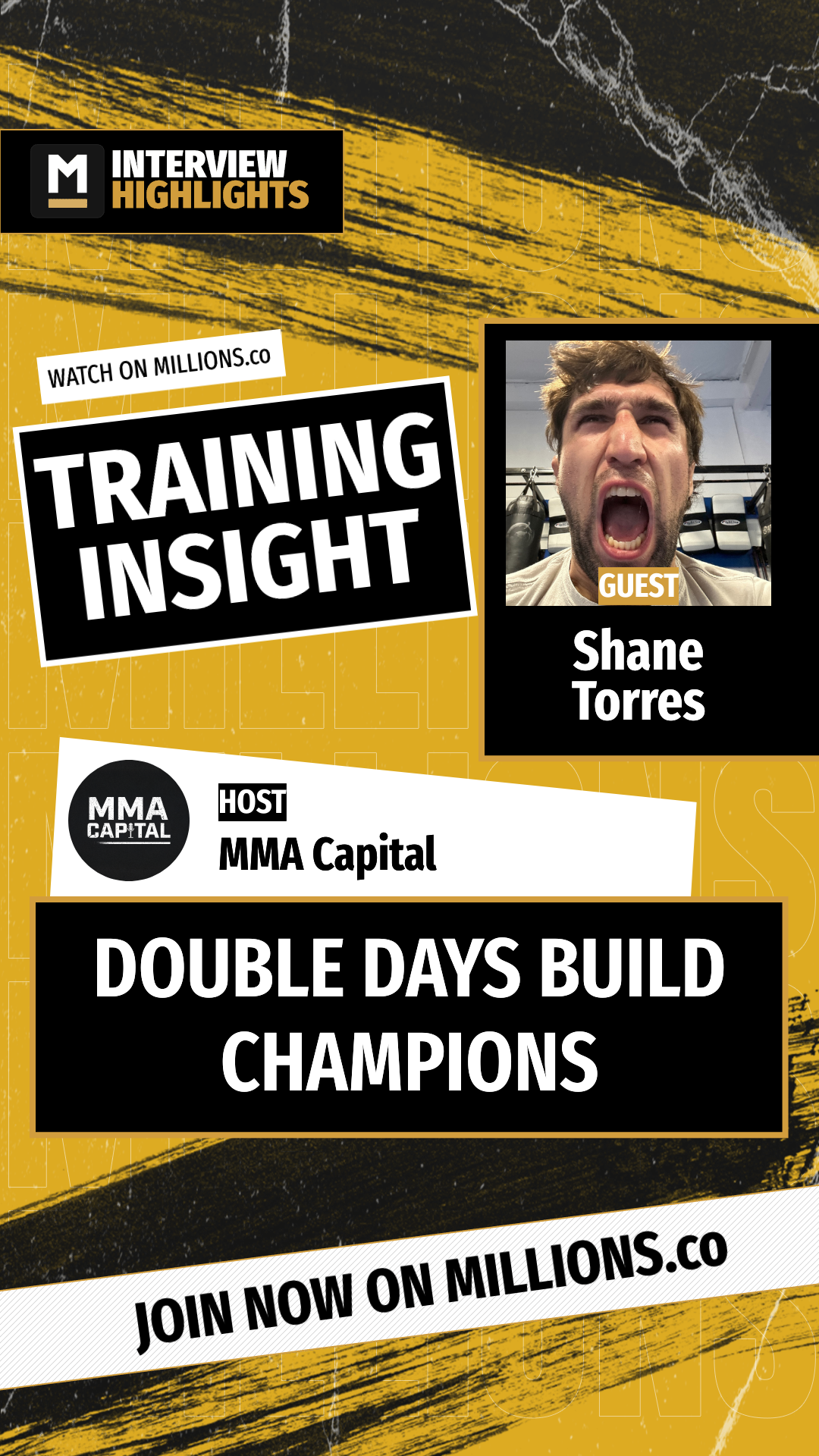 Double Days Build Champions on MILLIONS Double Days Build Champions
