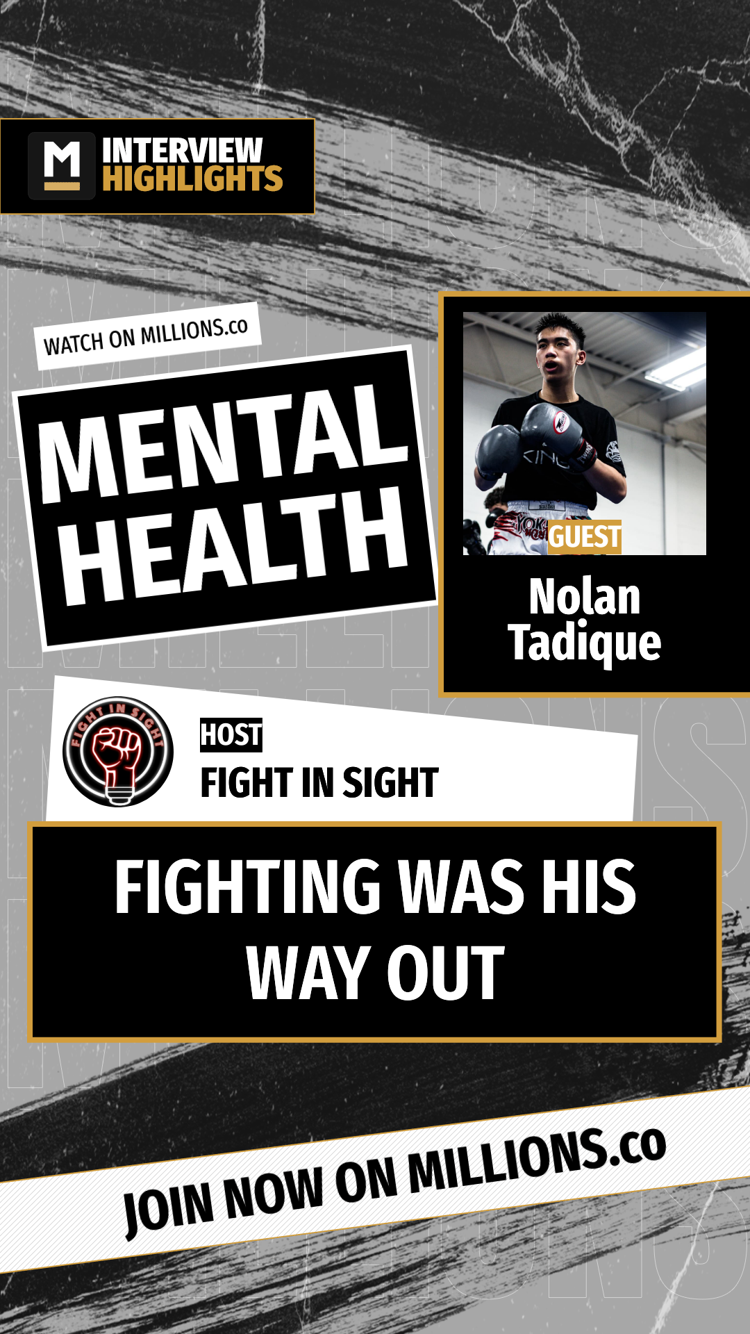 Fighting Was His Way Out on MILLIONS Fighting Was His Way Out