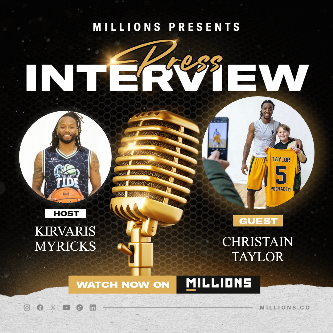 Interview with Christain Taylor on MILLIONS Interview with Christain Taylor
