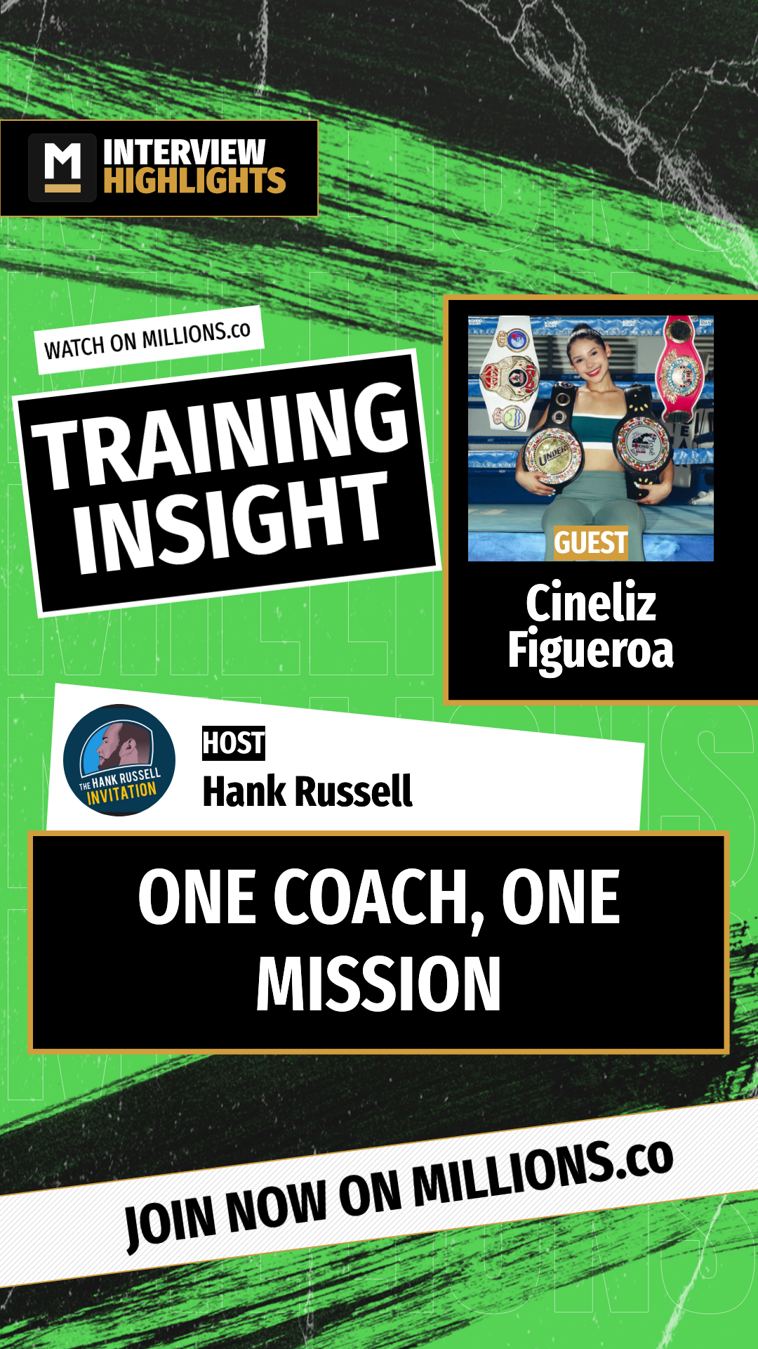 One Coach, One Mission on MILLIONS One Coach, One Mission