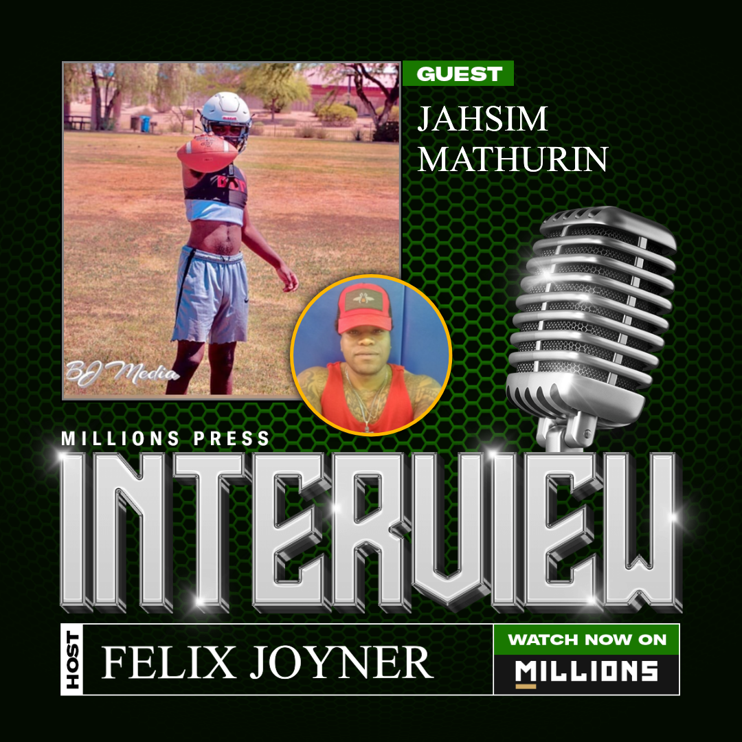 Interview with Jahsim Mathurin on MILLIONS Interview with Jahsim Mathurin
