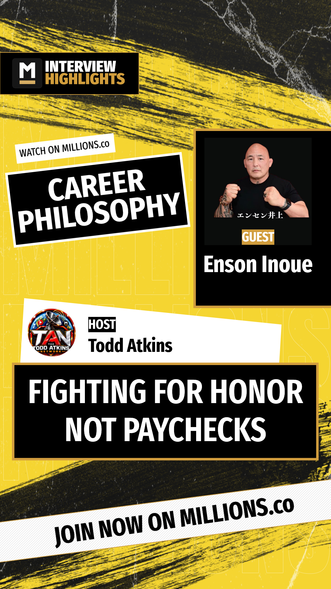 Fighting For Honor Not Paychecks on MILLIONS Fighting For Honor Not Paychecks