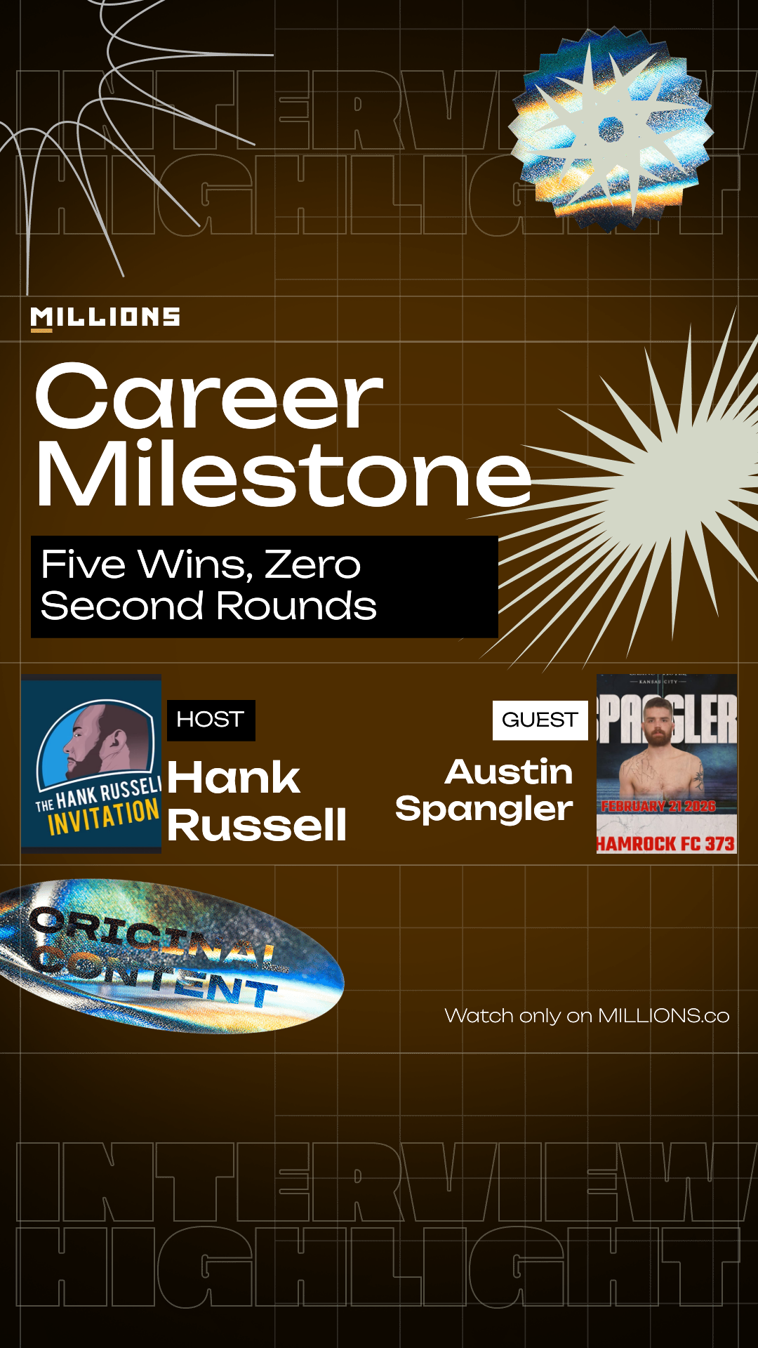 Five Wins, Zero Second Rounds on MILLIONS Five Wins, Zero Second Rounds