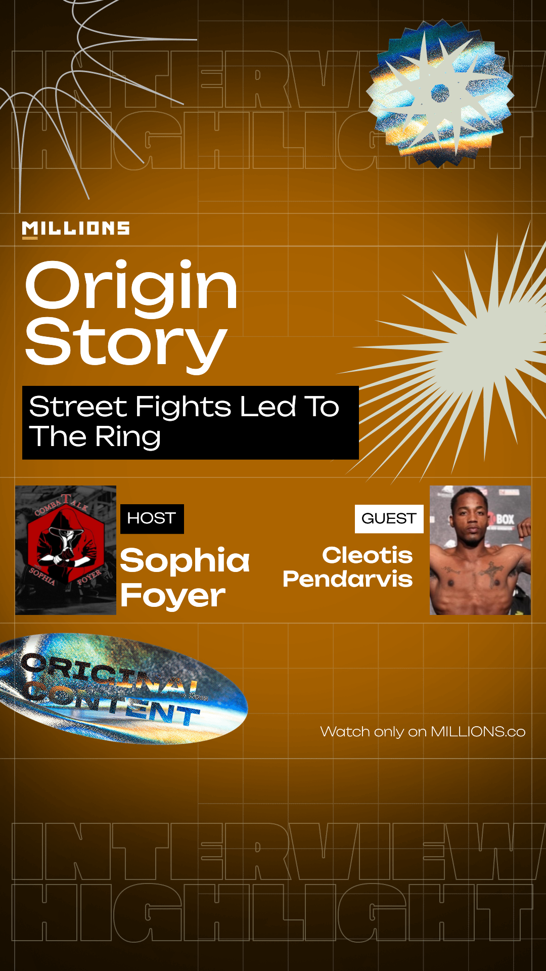 Street Fights Led To The Ring on MILLIONS Street Fights Led To The Ring