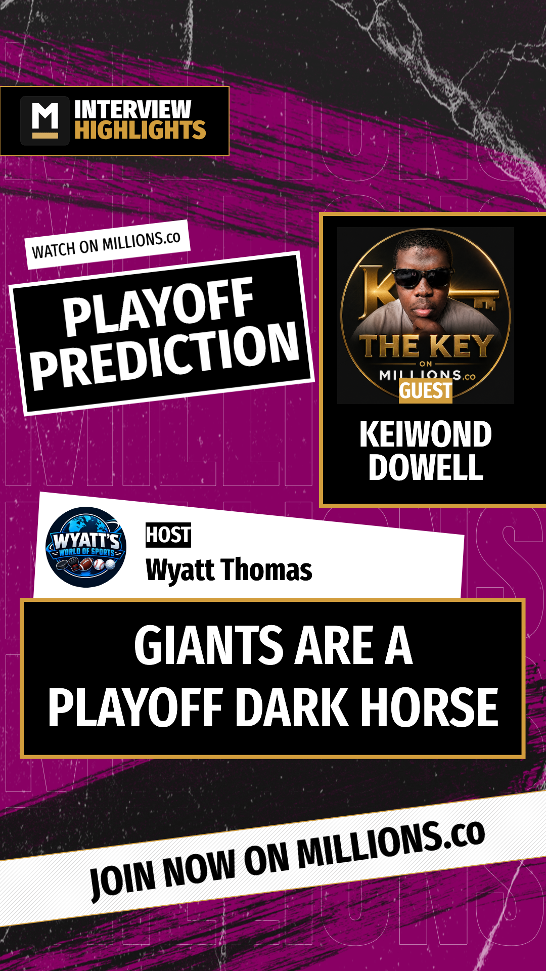 Giants Are A Playoff Dark Horse on MILLIONS Giants Are A Playoff Dark Horse