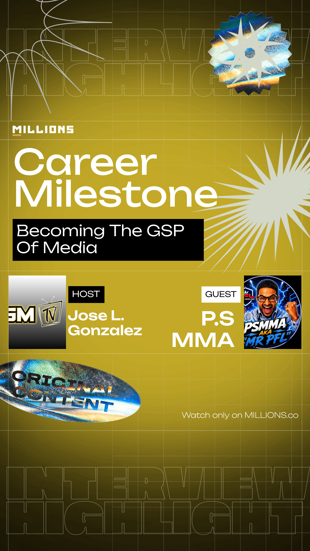 Becoming The GSP Of Media on MILLIONS Becoming The GSP Of Media