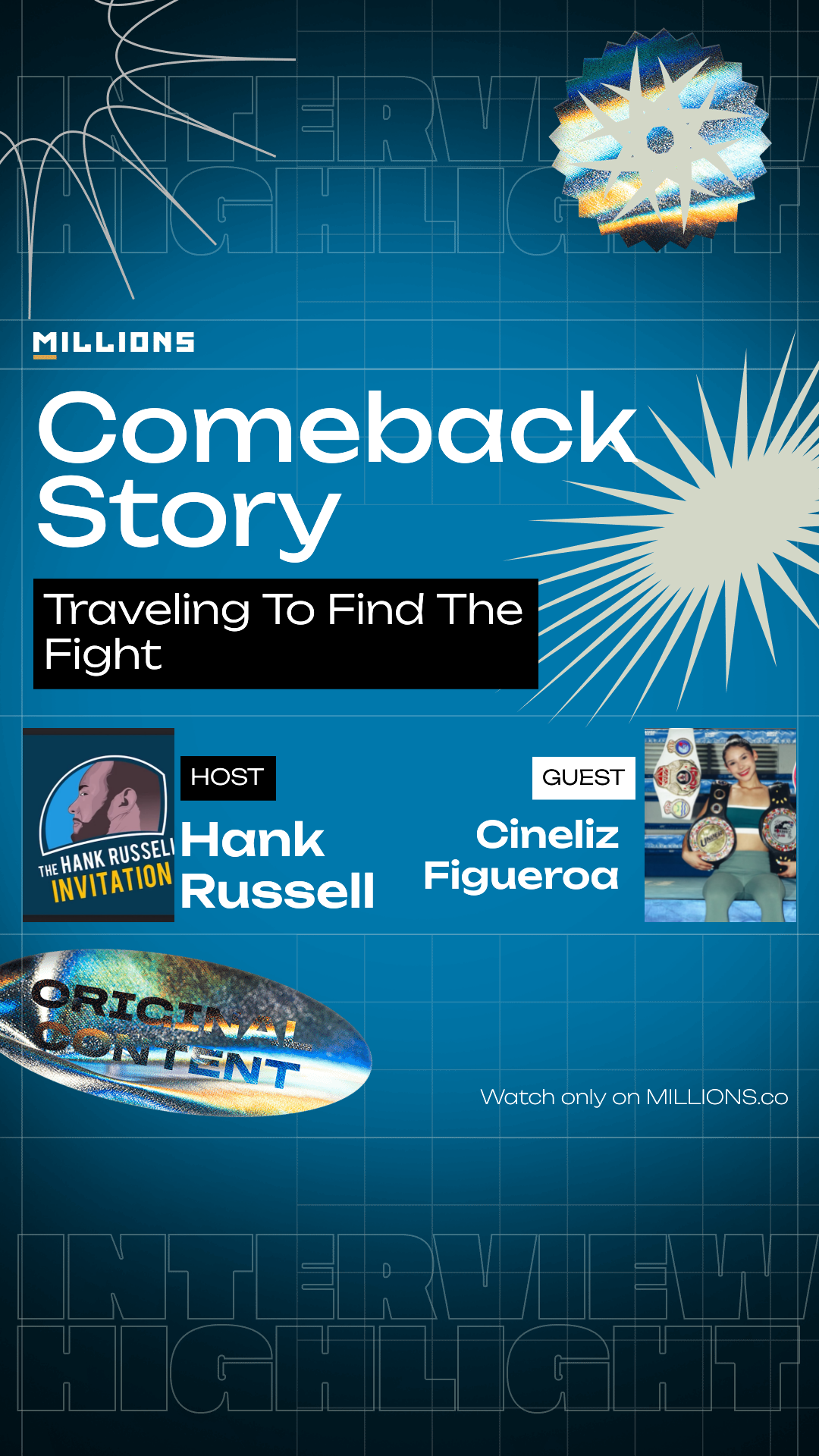 Traveling To Find The Fight on MILLIONS Traveling To Find The Fight