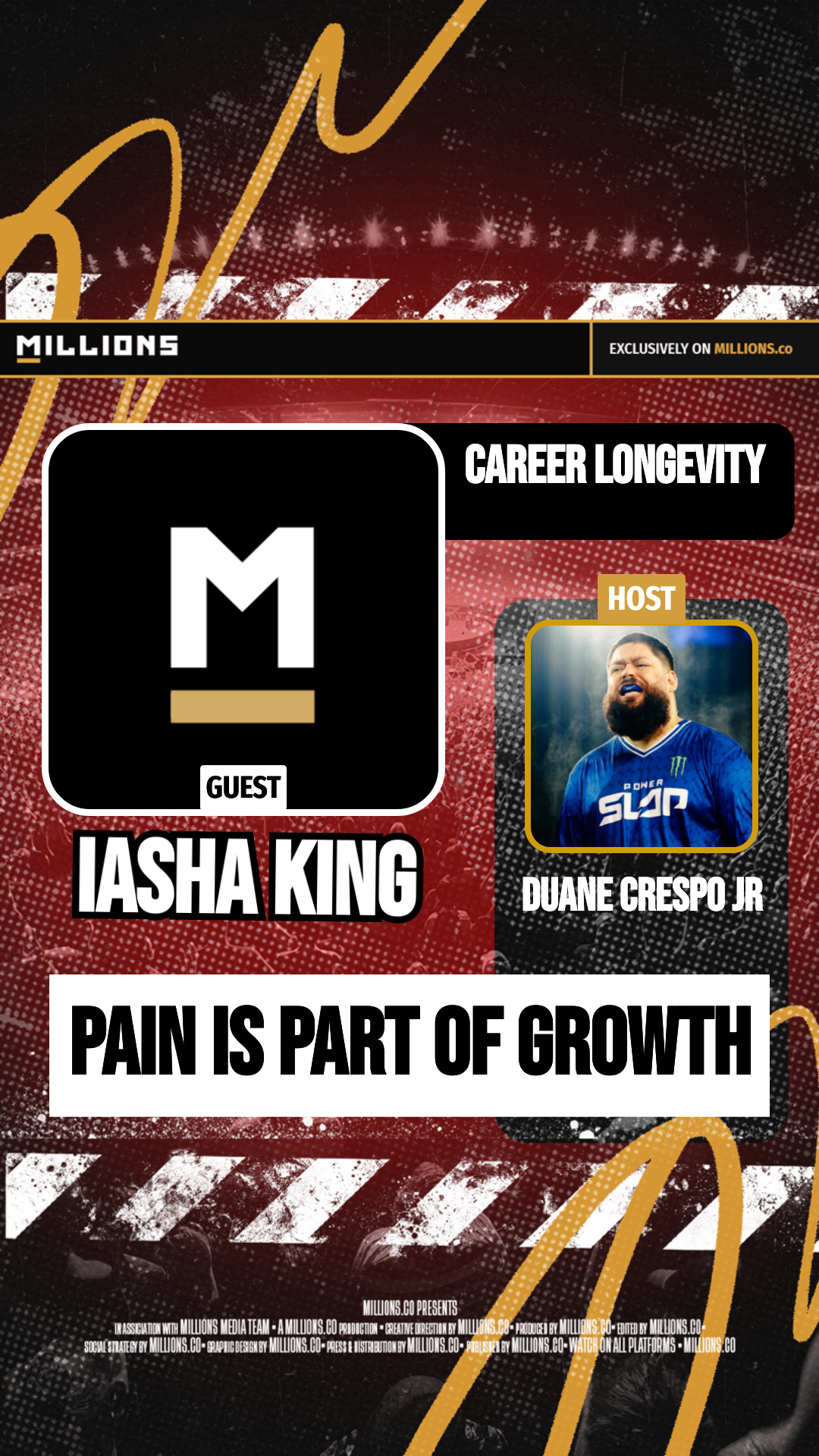 Pain Is Part Of Growth on MILLIONS Pain Is Part Of Growth