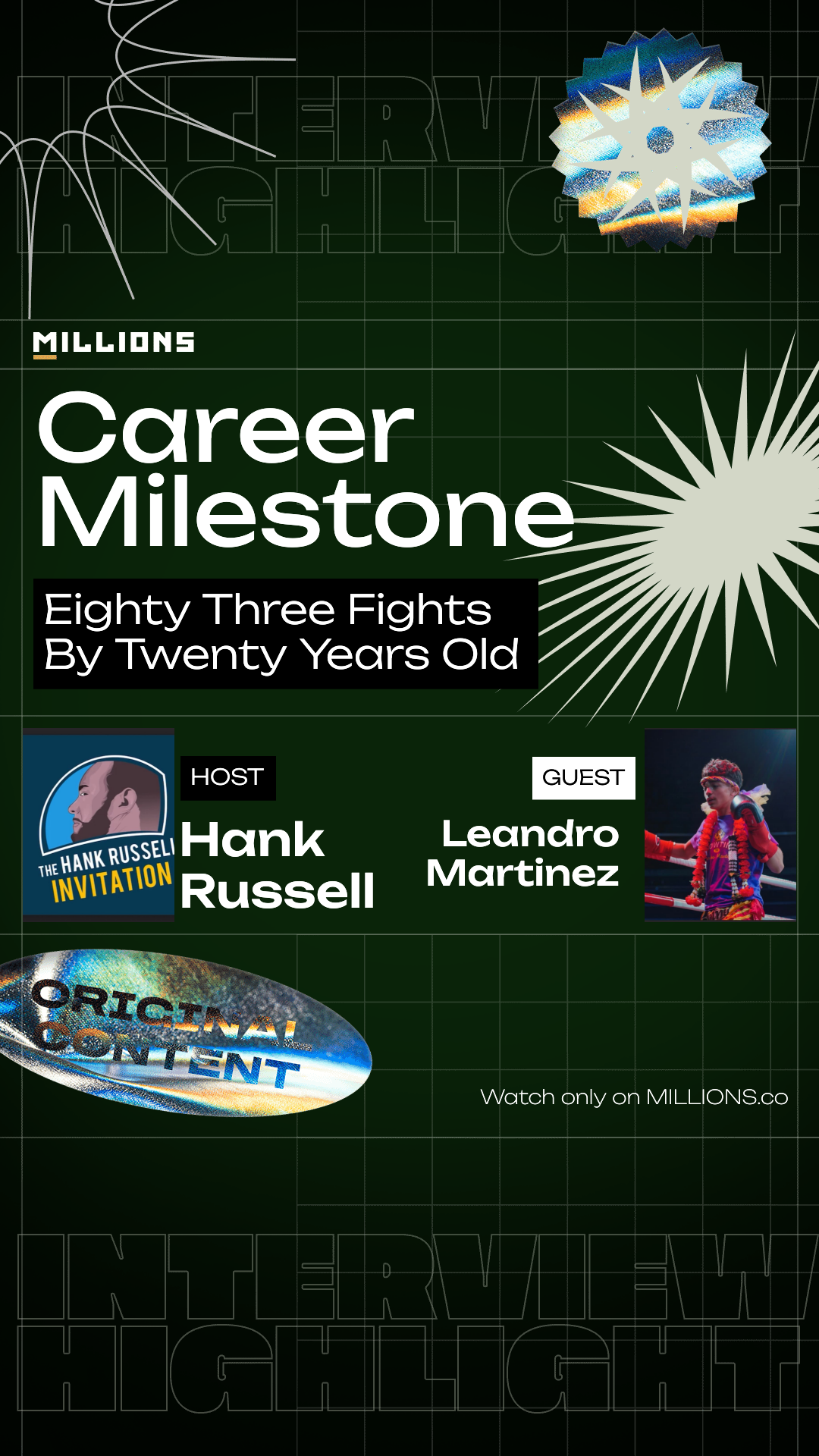 Eighty Three Fights By Twenty Years...