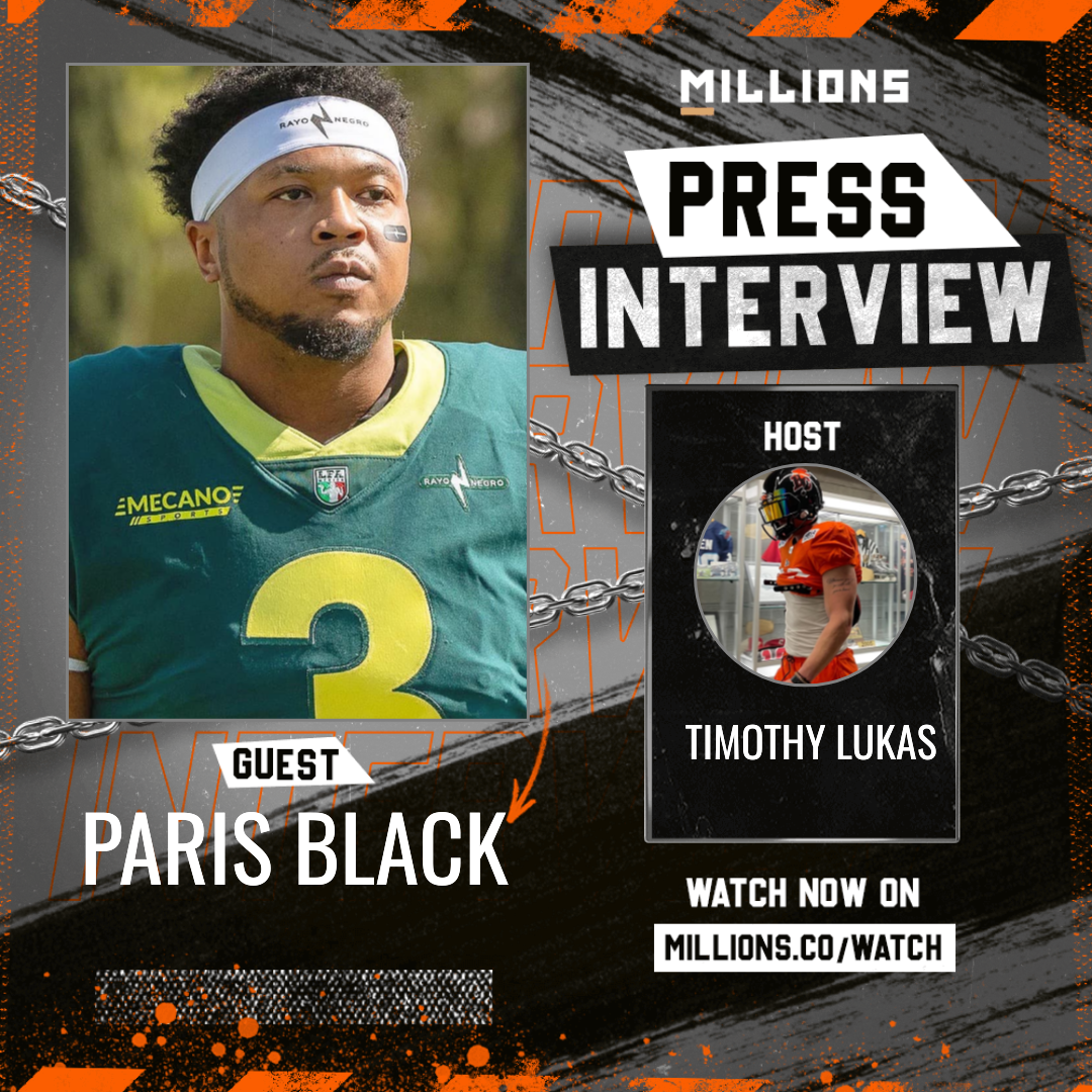 Interview with Paris Black on MILLIONS Interview with Paris Black