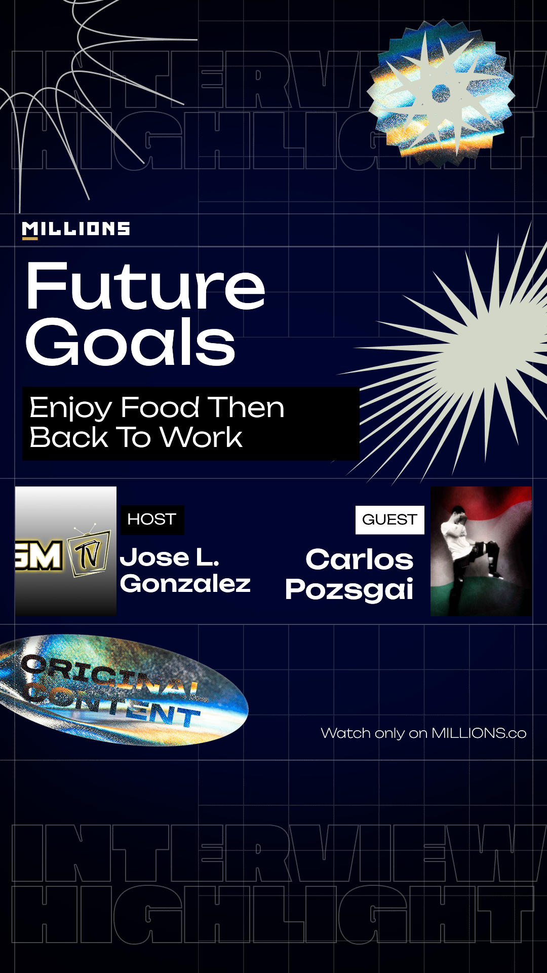 Enjoy Food Then Back To Work on MILLIONS Enjoy Food Then Back To Work