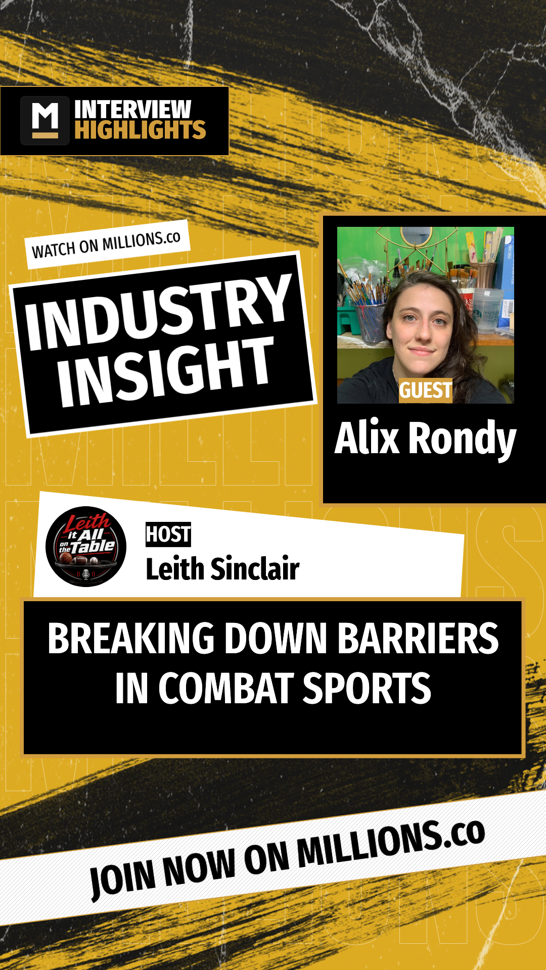 Breaking Down Barriers In Combat Sp... on MILLIONS Breaking Down Barriers In Combat Sp...