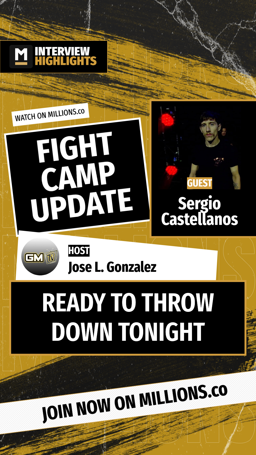 Ready To Throw Down Tonight on MILLIONS Ready To Throw Down Tonight