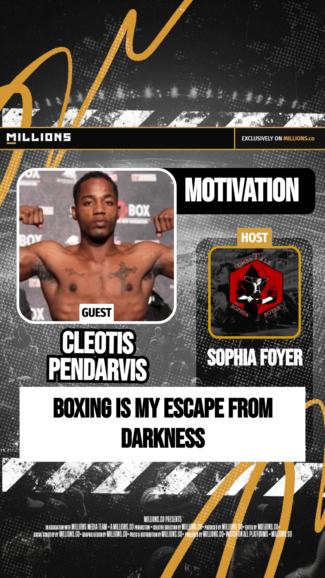 Boxing Is My Escape From Darkness on MILLIONS Boxing Is My Escape From Darkness