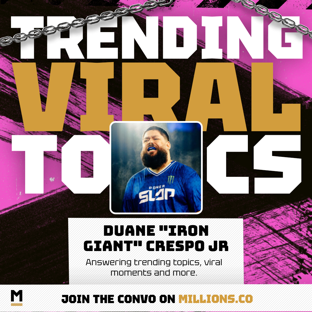 Duane "Iron Giant" Crespo Jr talks about Viral Moments and more on MILLIONS Duane "Iron Giant" Crespo Jr talks about Viral Moments and more