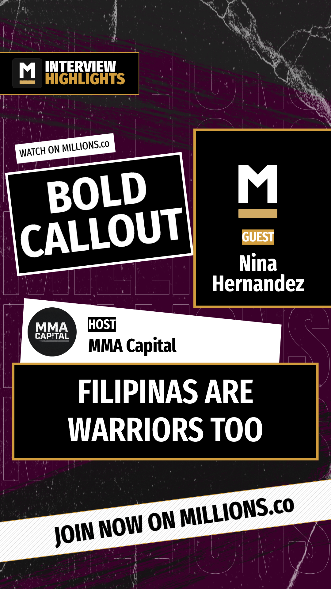 Filipinas Are Warriors Too on MILLIONS Filipinas Are Warriors Too