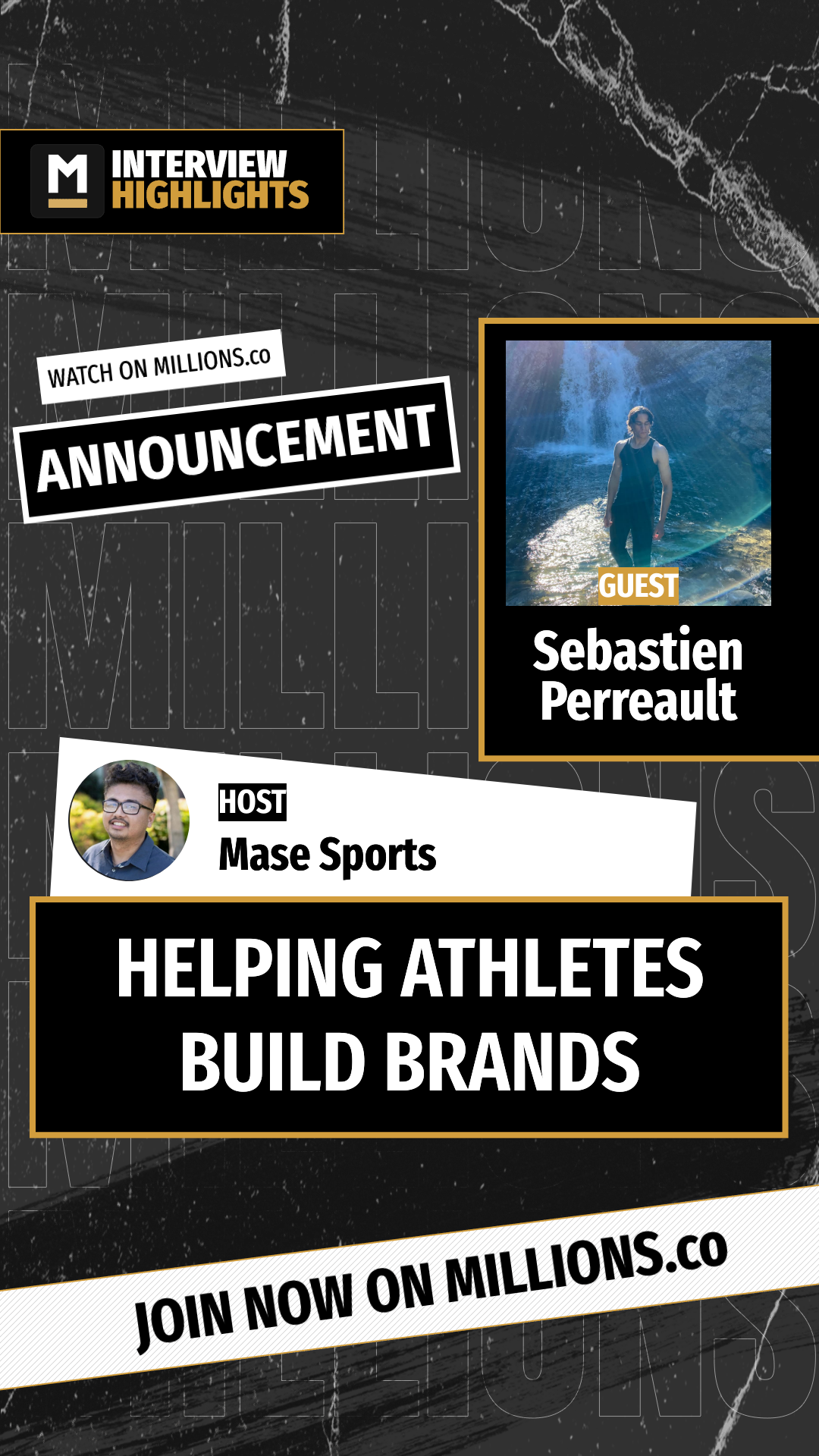 Helping Athletes Build Brands on MILLIONS Helping Athletes Build Brands