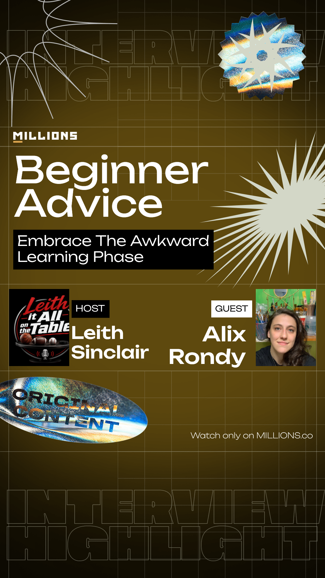 Embrace The Awkward Learning Phase on MILLIONS Embrace The Awkward Learning Phase