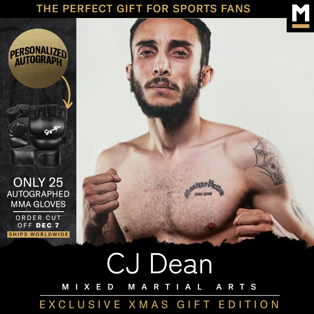 CJ Dean Autographed MMA Gloves on MILLIONS CJ Dean Autographed MMA Gloves