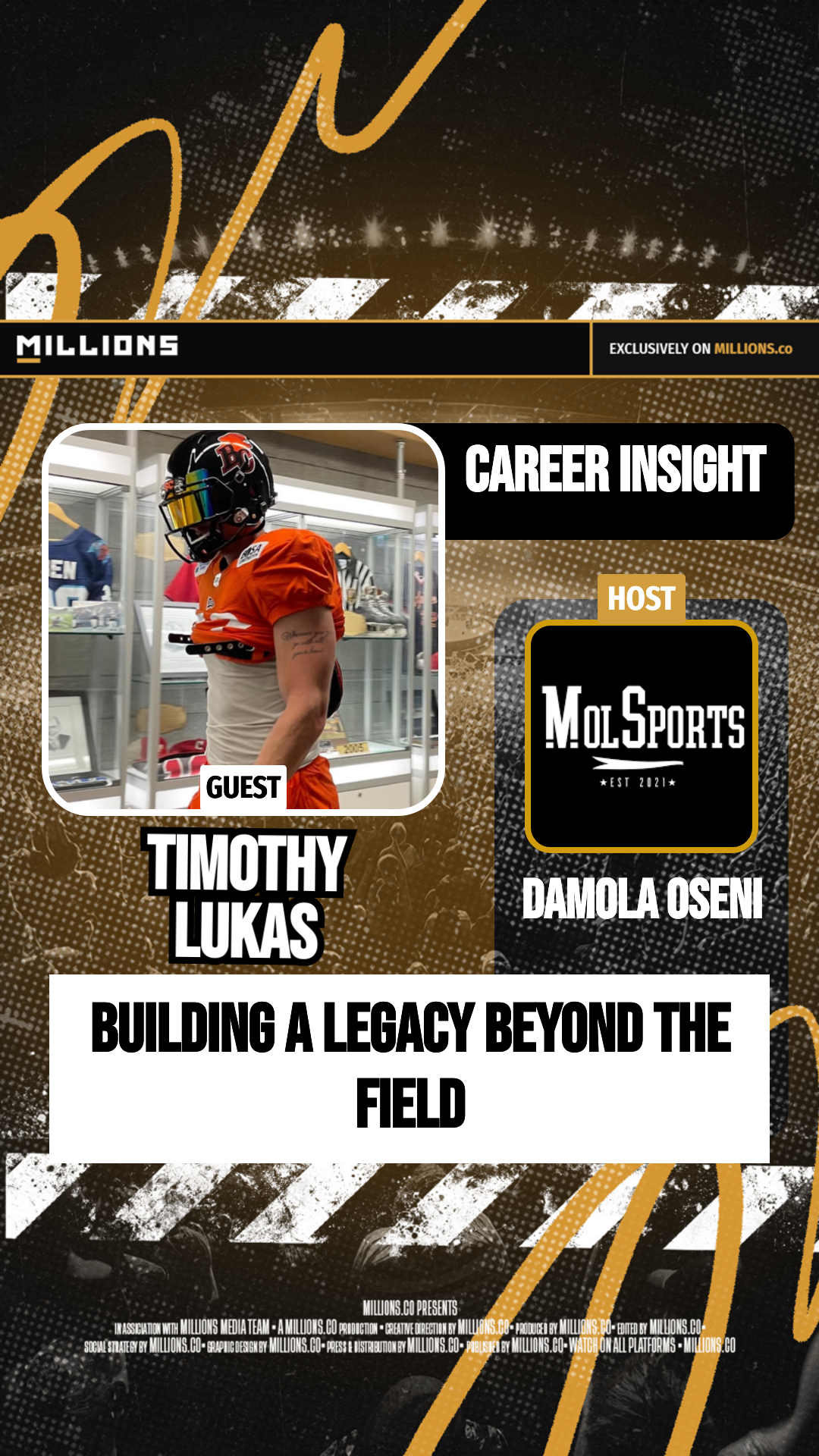 Building A Legacy Beyond The Field on MILLIONS Building A Legacy Beyond The Field