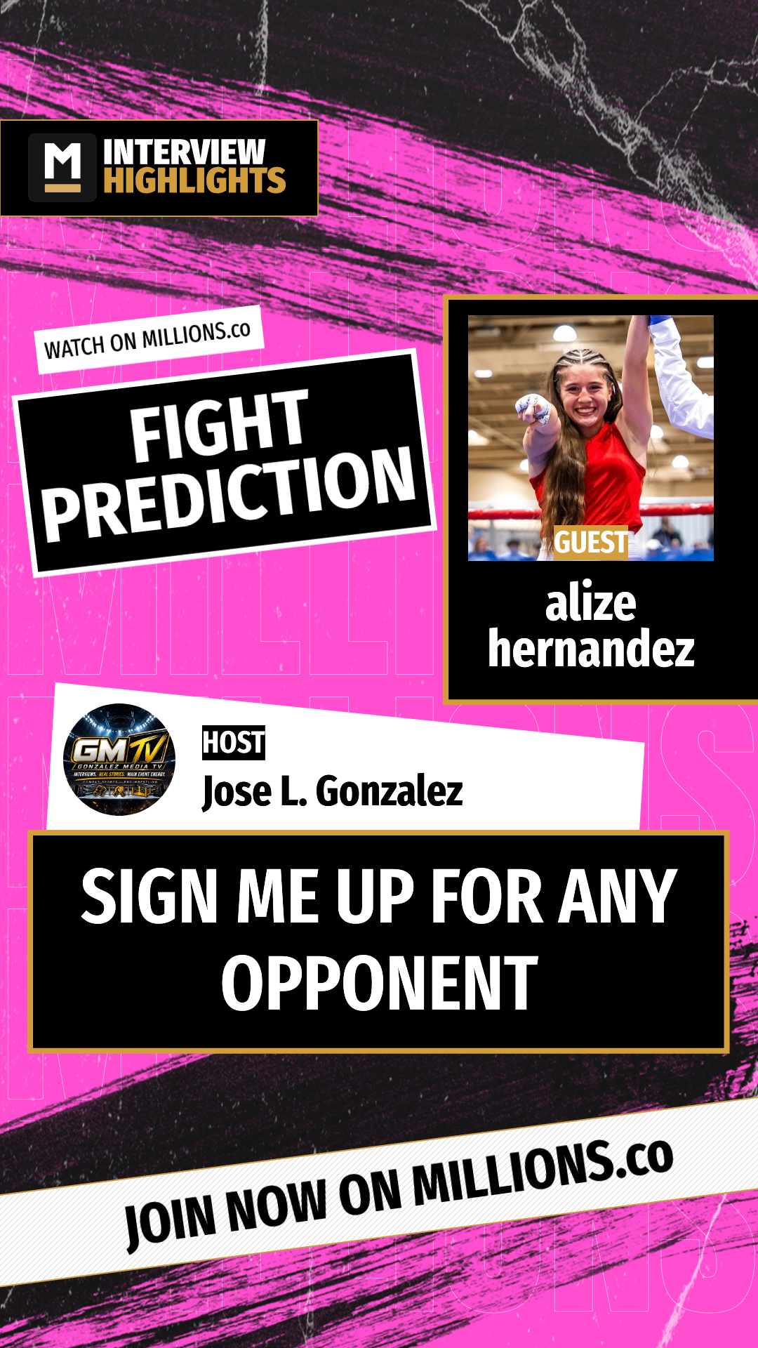 Sign Me Up For Any Opponent on MILLIONS Sign Me Up For Any Opponent