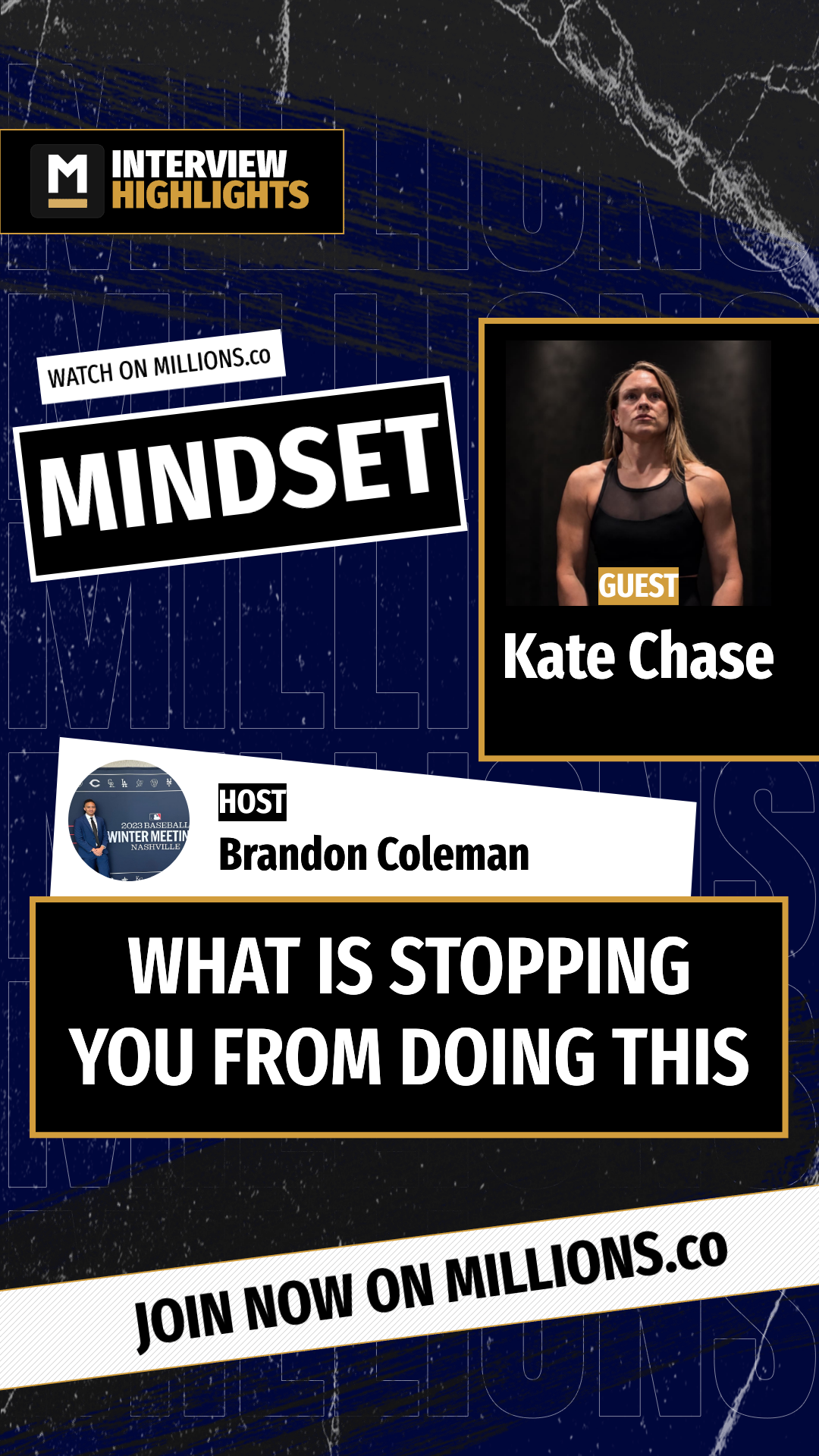 What Is Stopping You From Doing Thi... on MILLIONS What Is Stopping You From Doing Thi...