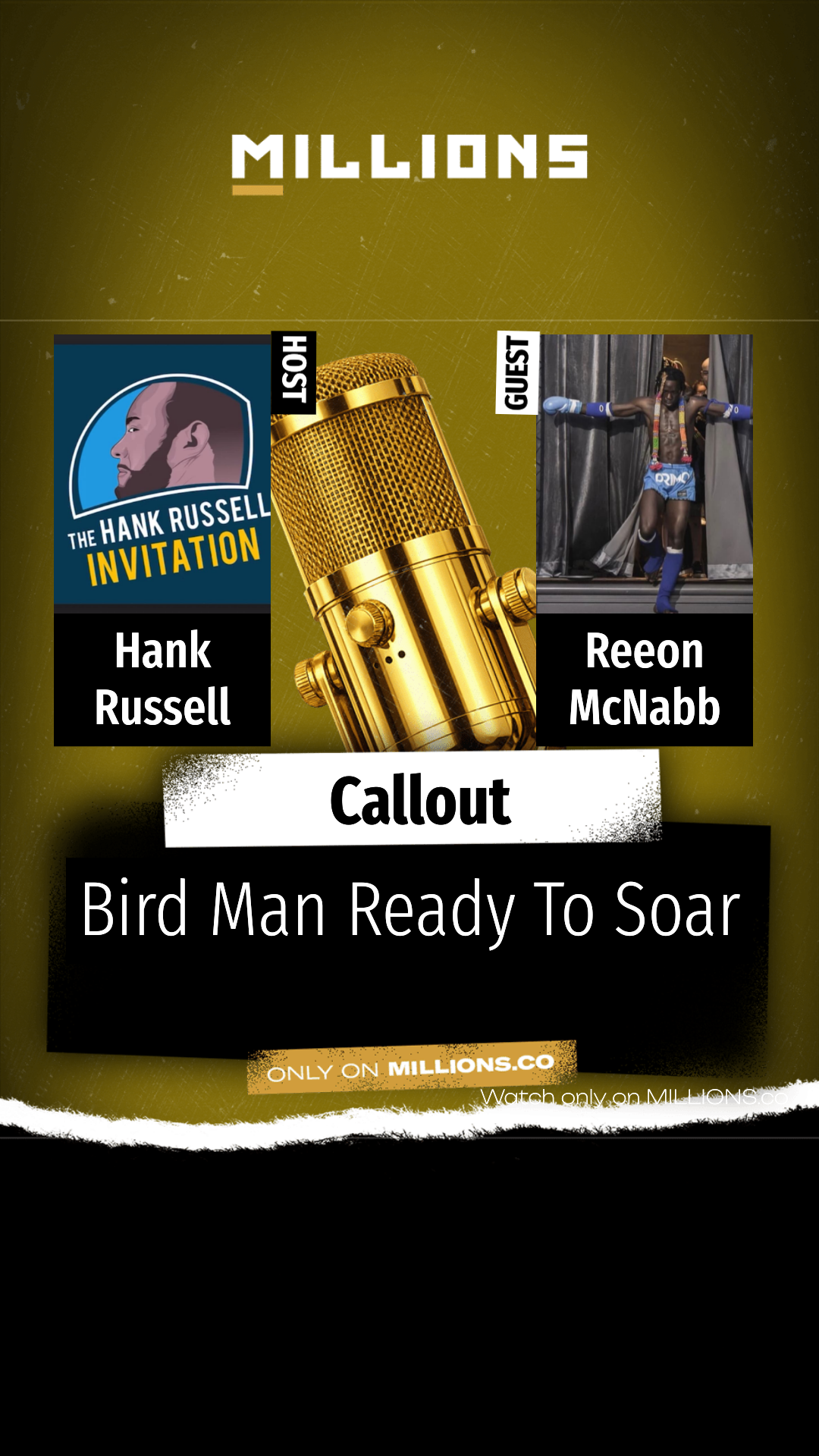 Bird Man Ready To Soar on MILLIONS Bird Man Ready To Soar