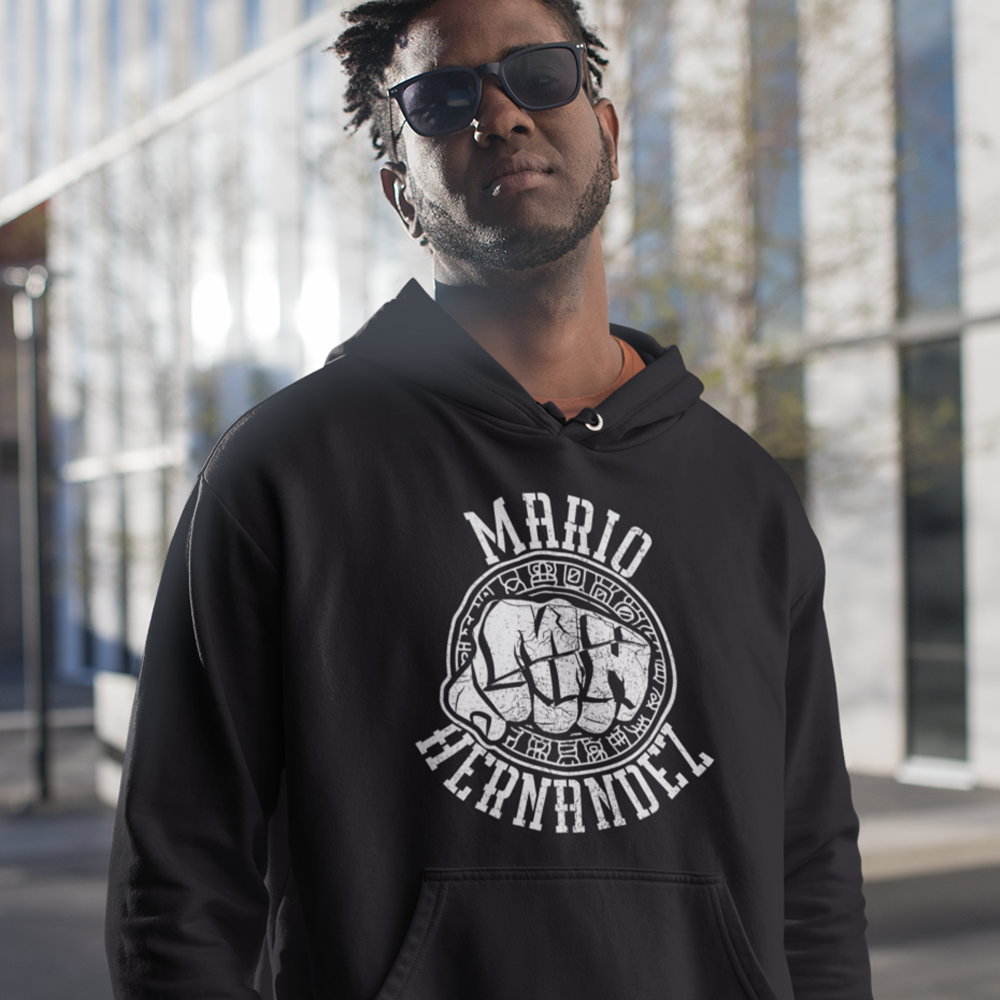 Mighty Mario Hernandez Hoodie, White Logo