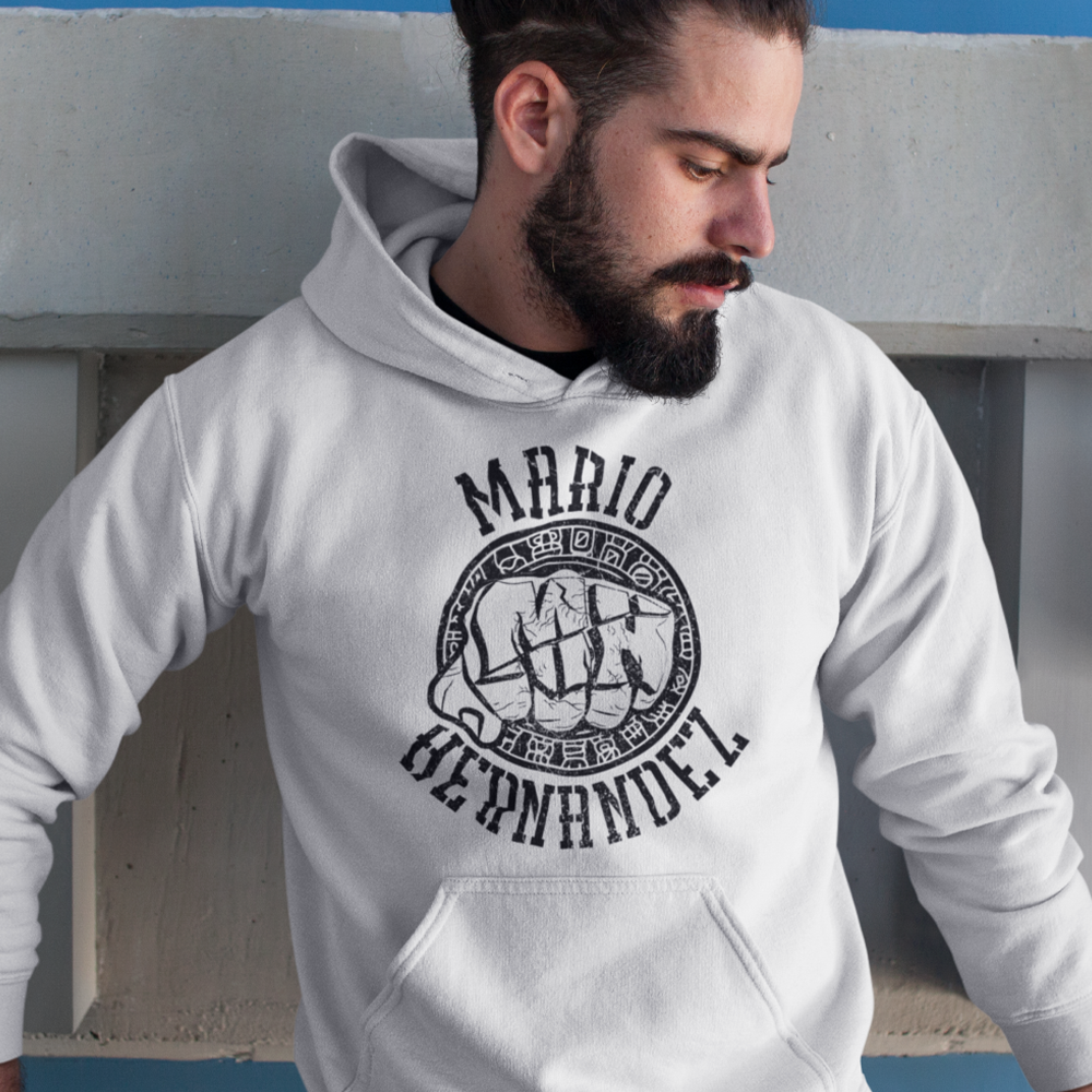 Mighty Mario Hernandez Hoodie, Black Logo