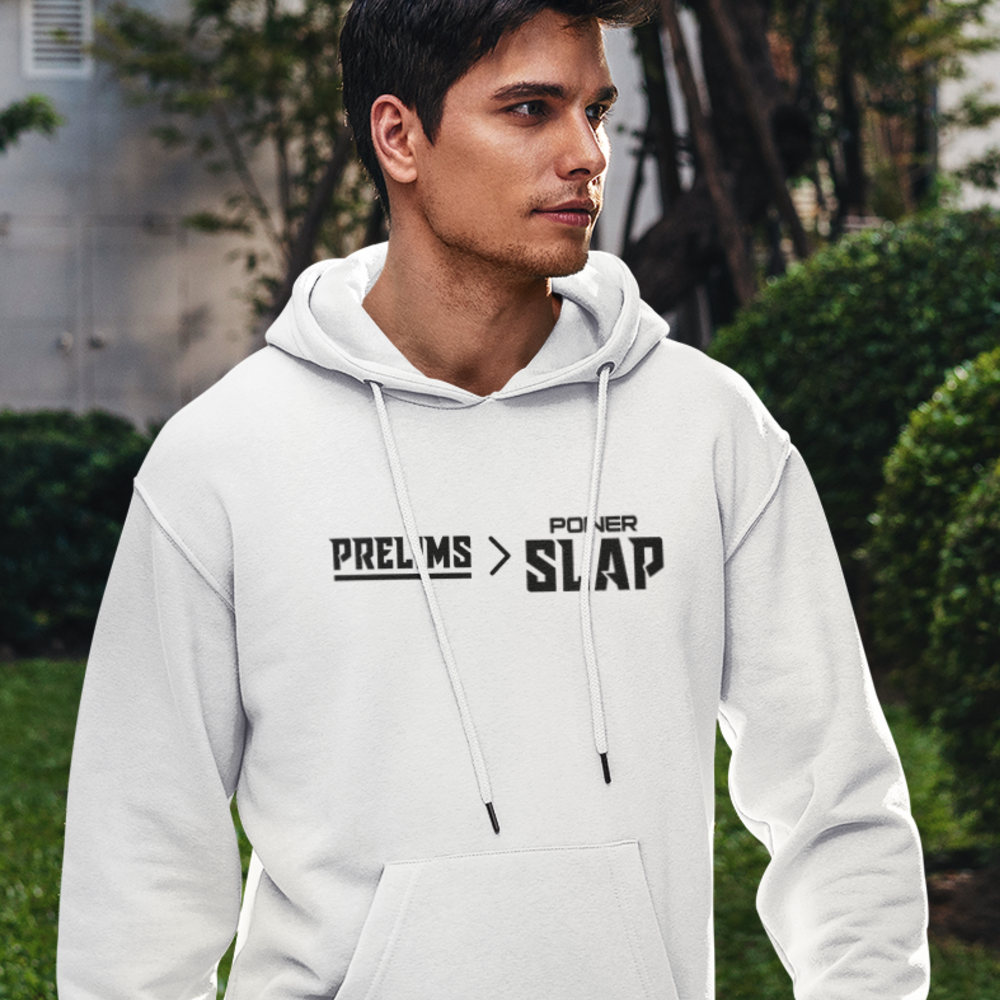 Power Slap Fight Bananas Unisex Hoodie, Dark Logo
