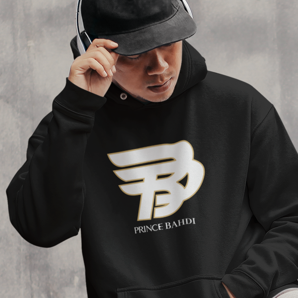 Lucas "Prince" Bahdi Men's Hoodie, White Logo