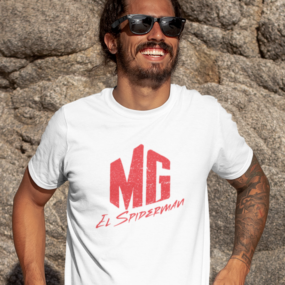 Male "EL Spiderman" by Michael Gianino Men's Hoodie, Dark Logo MILLIONS