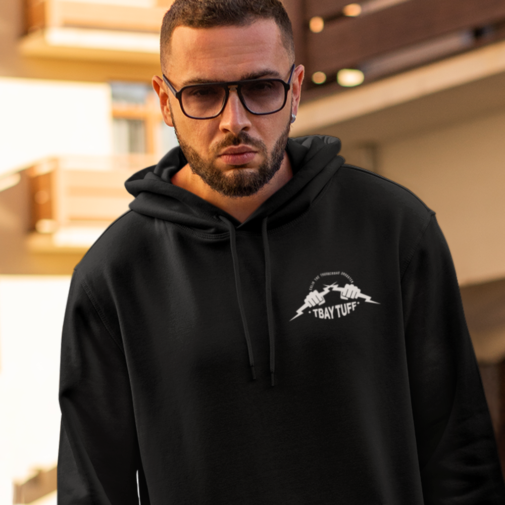 TBAY TUFF by Colin Sangster, Hoodie, White Mini Logo