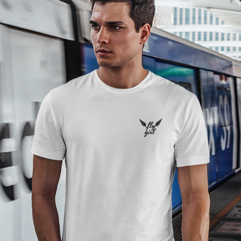 "Fly Girl" by Anicka Newell, T-Shirt, Black Logo