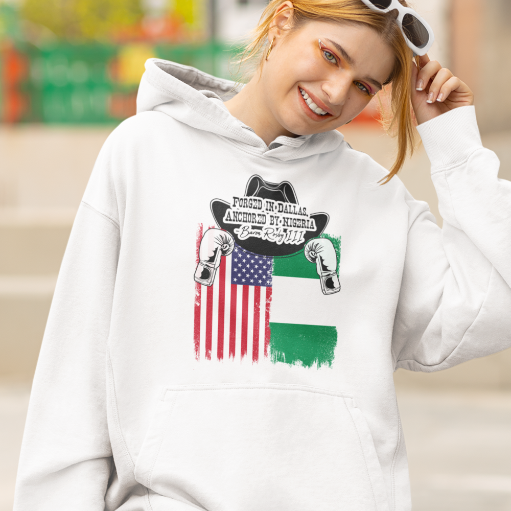"Forged in Dallas, Anchored by Nigeria" Hoodie