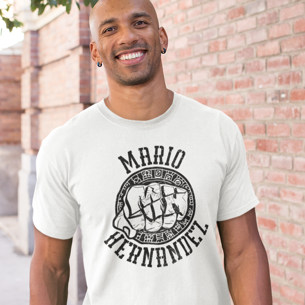 Mighty Mario Hernandez T-Shirt, Black Logo