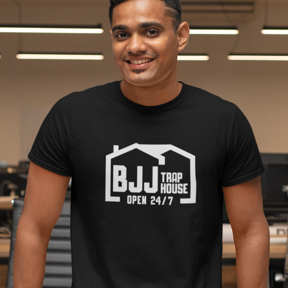 BJJ Traphouse Tyler Trump T-Shirt, White Logo