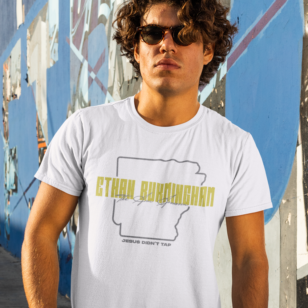 “The Arm Assassin” Sponsored by Ethan Burmingham T-Shirt, Dark Logo